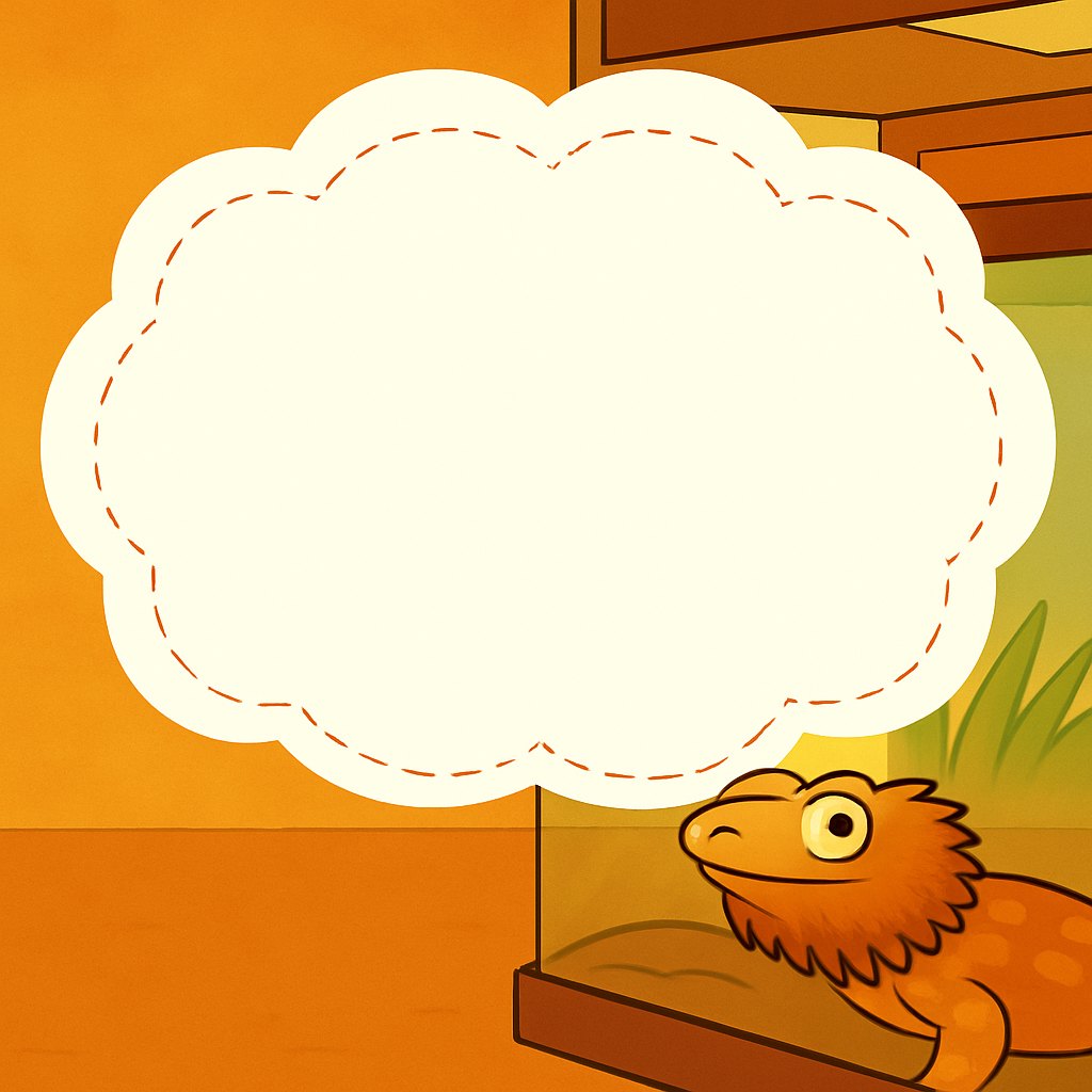 A bearded dragon with spikes sitting calmly and looking back at Nic.